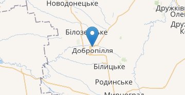Karte Dobropillia (Donetska obl.)
