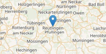 Zemljevid Reutlingen