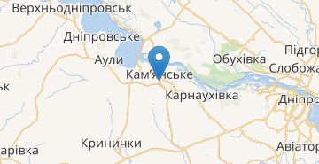 地图 Kamianske (Dnipropetrovska r-n) ДУБЛЬ НЕ ИСПОЛЬЗОВАТЬ