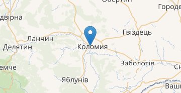 Žemėlapis Kolomyya