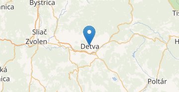 地图 Detva