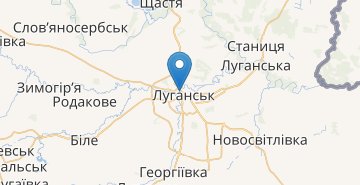 Карта Луганск