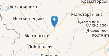 Karte Novotroitskoe (Dobropilskyi r-n)