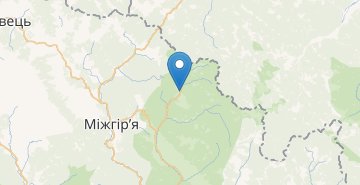 Mapa Synevyrska Polyana, Zakarpatska obl
