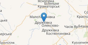Kaart Druzhkivka
