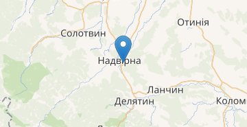 地図 Nadvirna