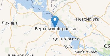 Karte Verkhnodniprovsk