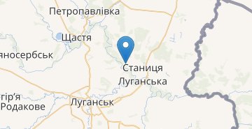 Karte Stanitsa Luganskaya