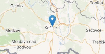 Žemėlapis Košice