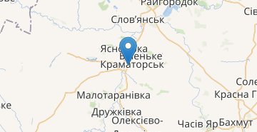 Zemljevid Kramatorsk
