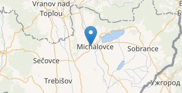 Karte Michalovce
