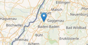 Kaart Baden-Baden