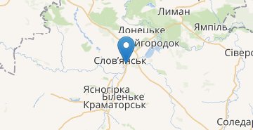 지도 Slaviansk