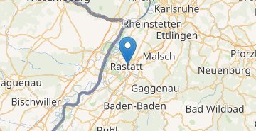 Zemljevid Rastatt