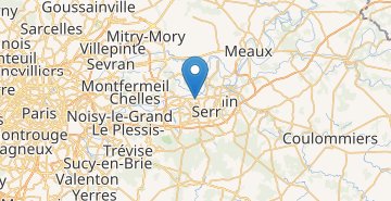 地図 Montévrain