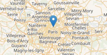 Zemljevid Paris