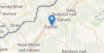 Zemljevid Trenčín