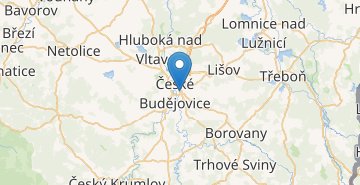 Žemėlapis České Budějovice