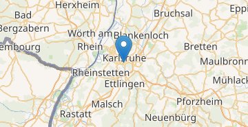 Žemėlapis Karlsruhe