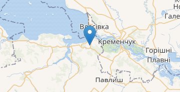 Mappa Svitlovodsk