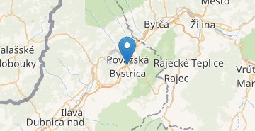 Zemljevid Považská Bystrica