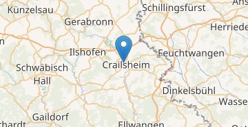 Kaart Crailsheim