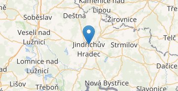 地図 Jindřichův Hradec