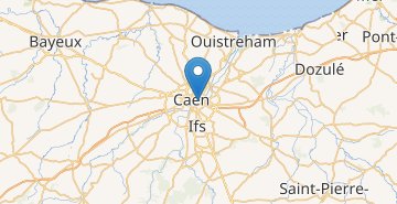 Kaart Caen