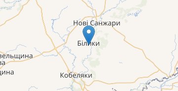 Zemljevid Belyki (Kobelyakskiy r-n)
