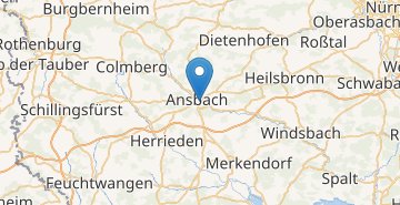 Mapa Ansbach