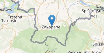 Žemėlapis Zakopane
