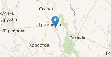 Kaart Lezhanivka (Gusyatynskiy r-n)