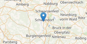 Kaart Schwandorf