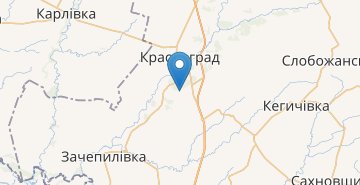 지도 Dobrenkaya (Krasnograd r-n)