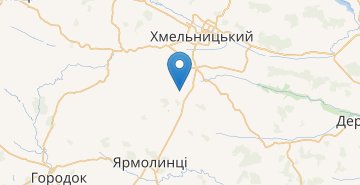 Χάρτης Skarzhentsi, Khmelnytska obl