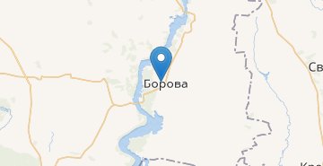 Zemljevid Borova (Kharkivska obl.)