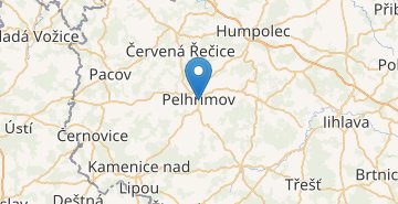 Kaart Pelhrimov