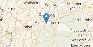 Žemėlapis Kaiserslautern