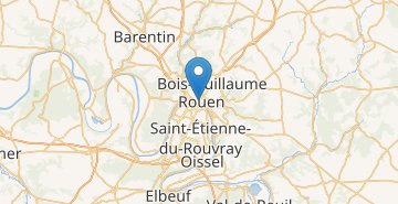 Zemljevid Rouen