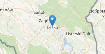 Kaart Lesko