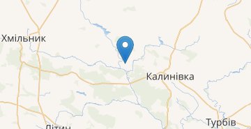 Kaart Ivaniv (Kalinivskiy r-n)