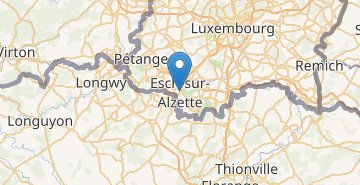 지도 Esch-sur-Alzette