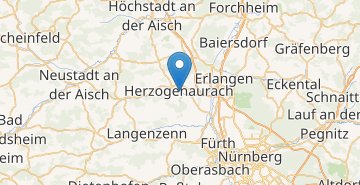 Kaart Herzogenaurach 