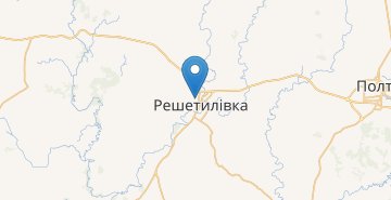 Kaart Reshetylivka