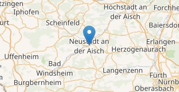 Kartta Neustadt an der Aisch 