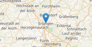 Карта Эрланген