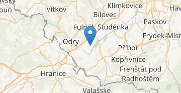 地図 Suchdol nad Odrou