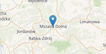 Χάρτης Mszana Dolna