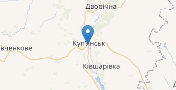 რუკა Kupiansk