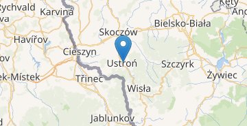 Žemėlapis Ustron